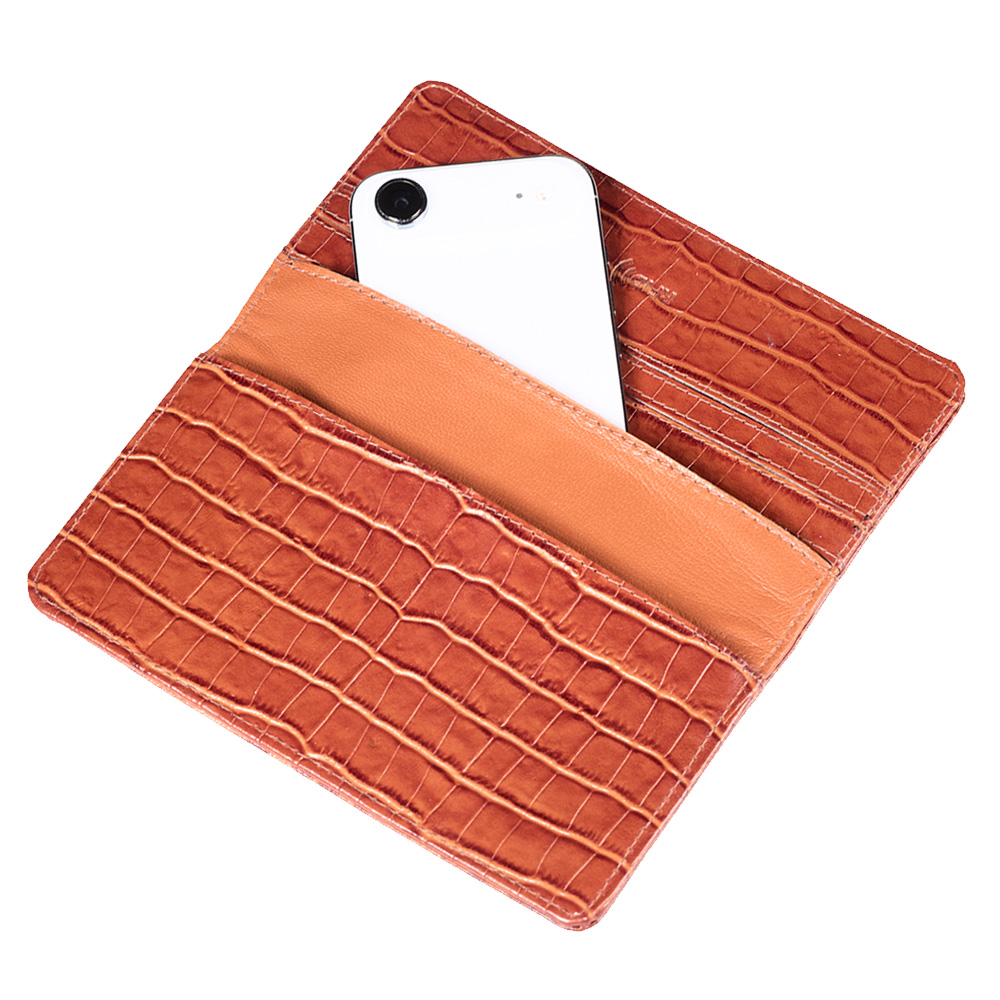 Чехол портмоне фарадея для телефона Faraday Bag PS2 Copper Croc