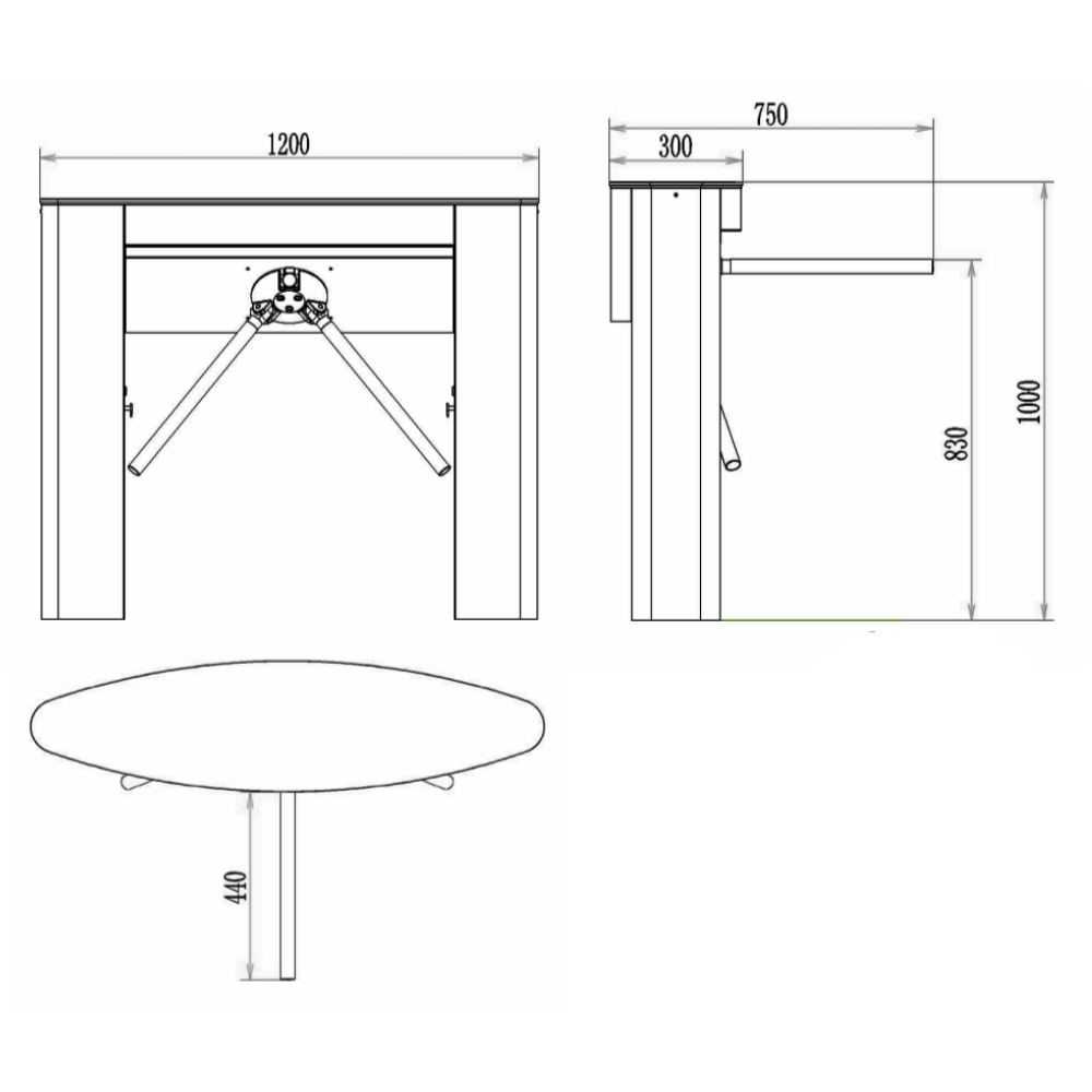 Турникет трипод ZKTeco TS5000A