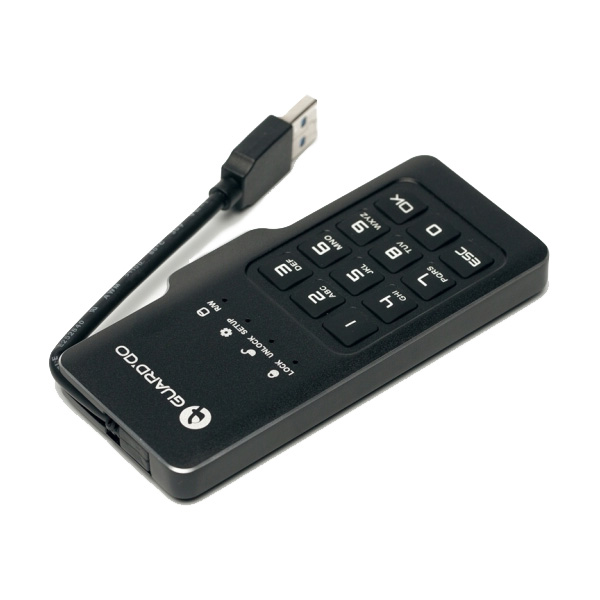 Диск с аппаратным шифрованием GuardDo SSD 500 ГБ защищенный флеш-накопитель с аппаратным шифрованием данных, пин-кодом
