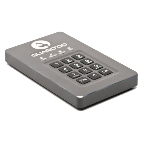 GuardDo HDD 500 Гб (2,5) защищенный флеш-накопитель с аппаратным шифрованием данных, пин-кодом