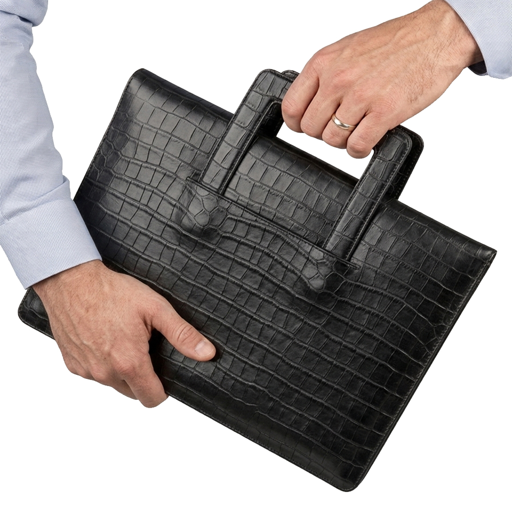 Сумка Фарадея для защиты ноутбука от кражи информации Faraday Bag NS1 Black Croc