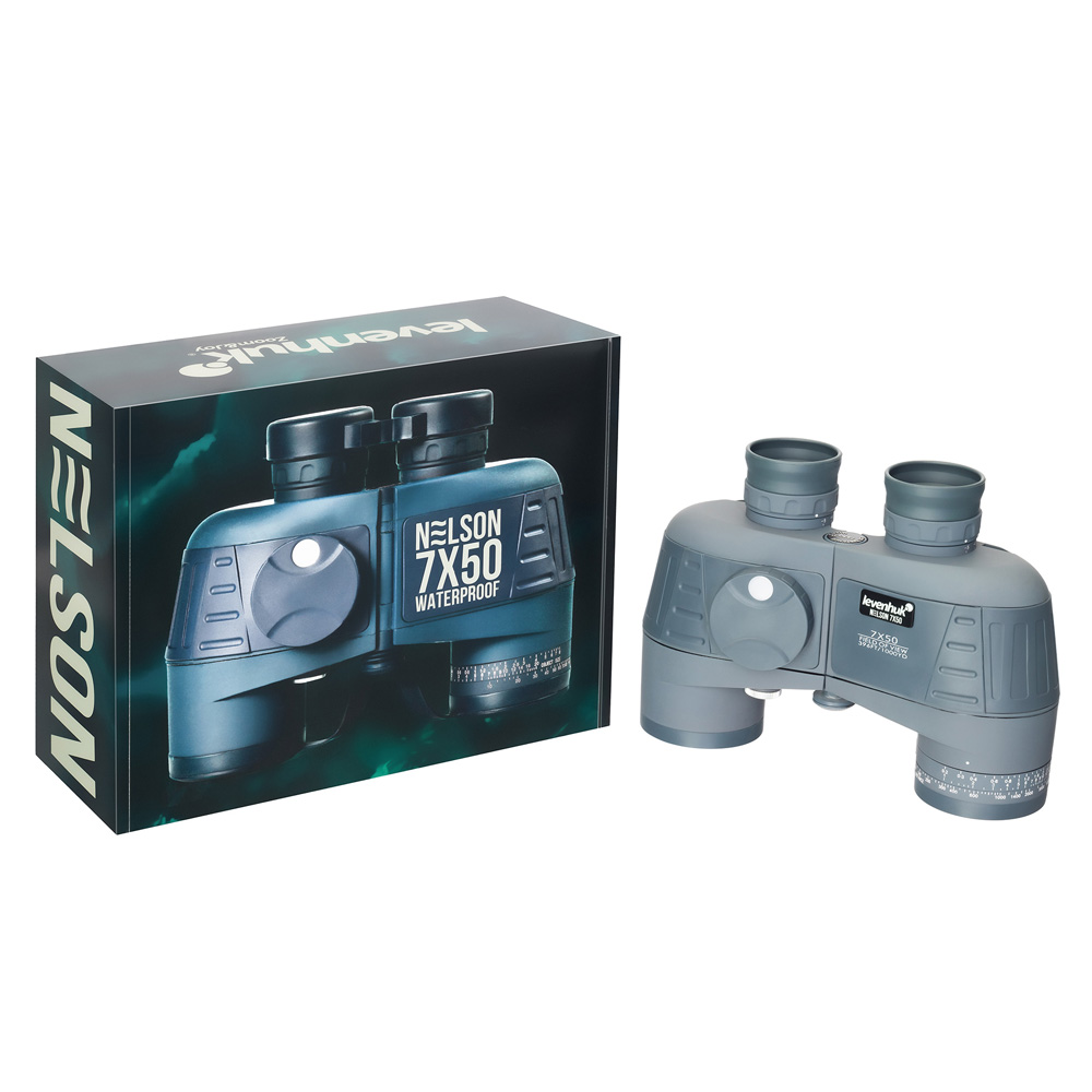 Бинокль Levenhuk Nelson 7x50 с сеткой и компасом