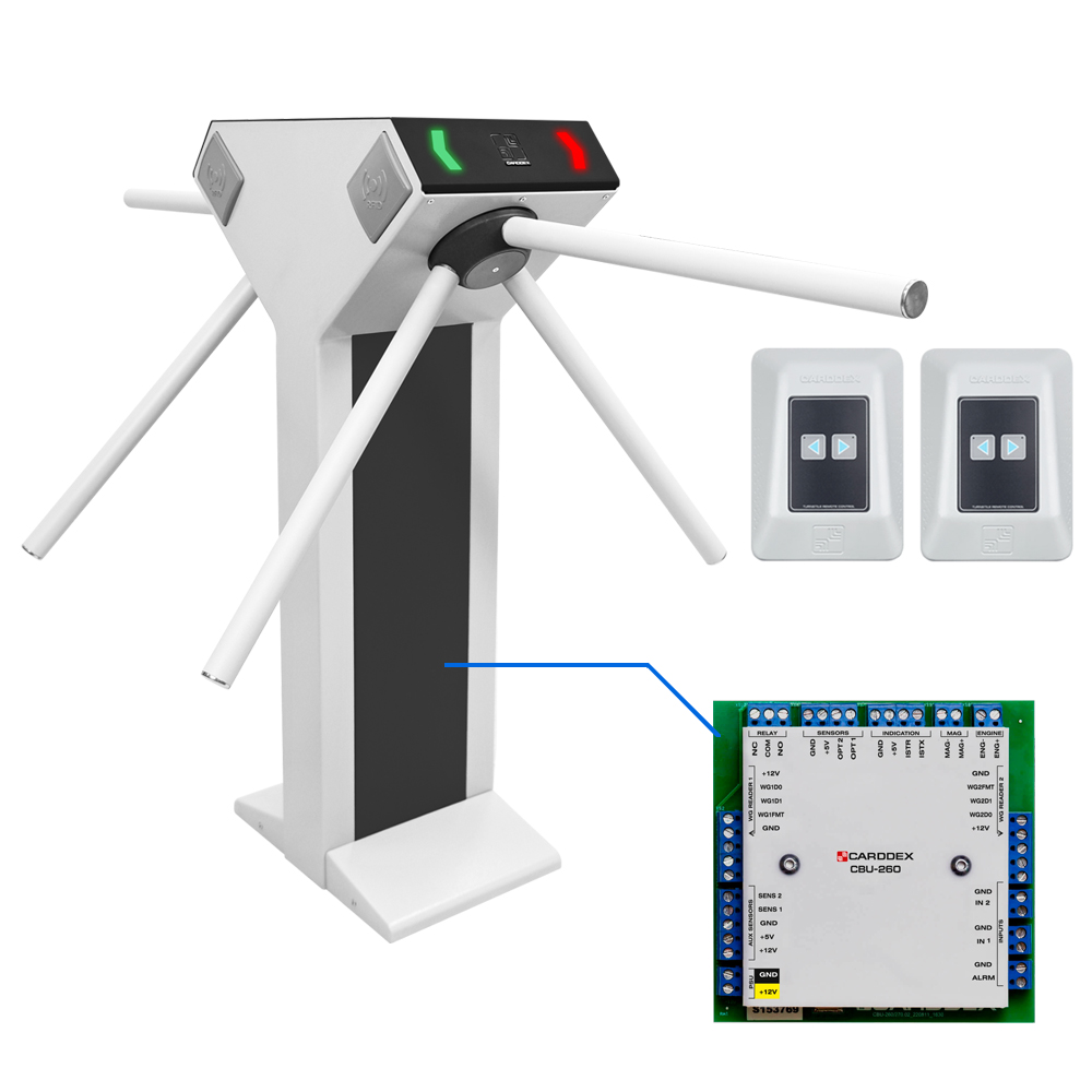 Двухпроходная автономная проходная CARDDEX STR-04AEC