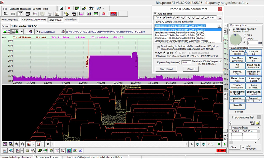 СПО RadioInspectorRC измерительная версия