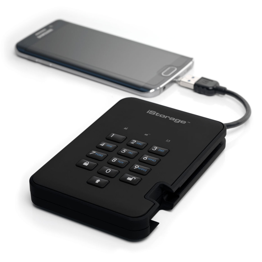 SSD-диск с аппаратным шифрованием iStorage DiskAshur2 SSD 128Gb