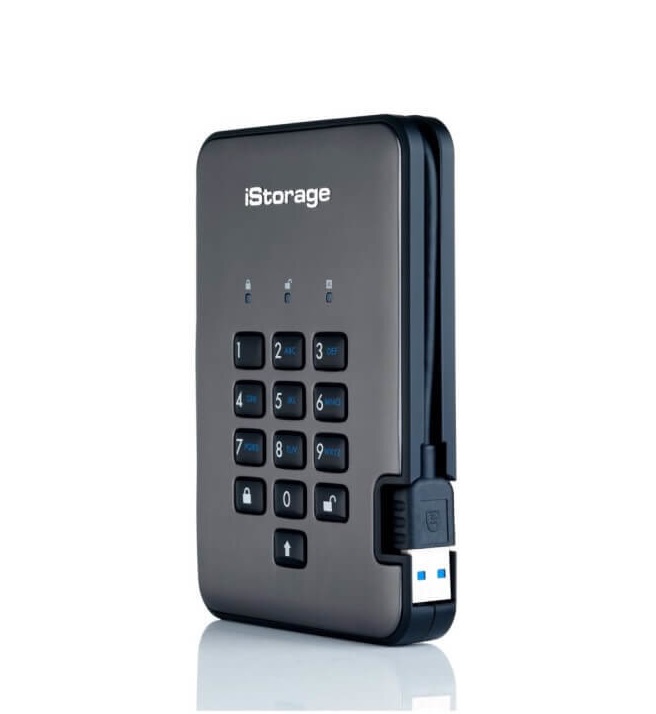 iStorage DiskAshur PRO2 SSD 16TB защищенный флеш-накопитель с аппаратным шифрованием данных, пин-кодом