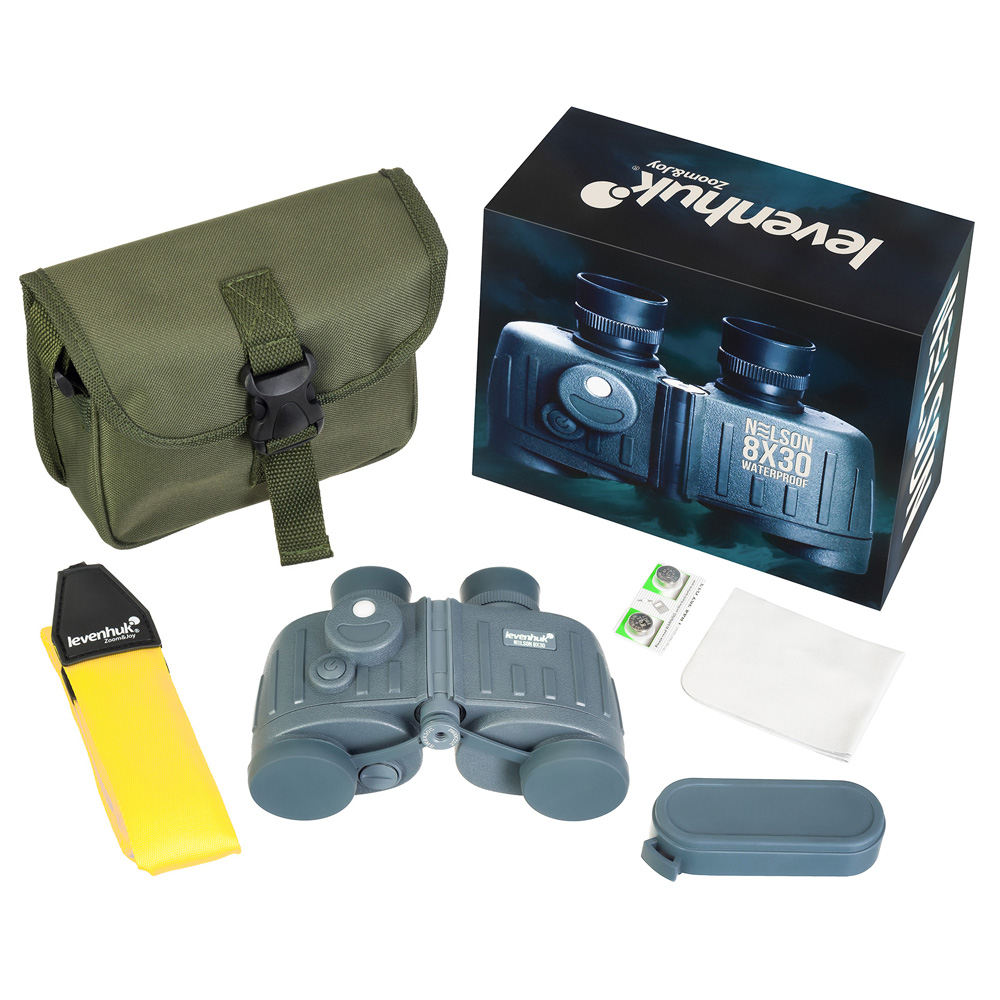Бинокль Levenhuk Nelson 8x30 с сеткой и компасом