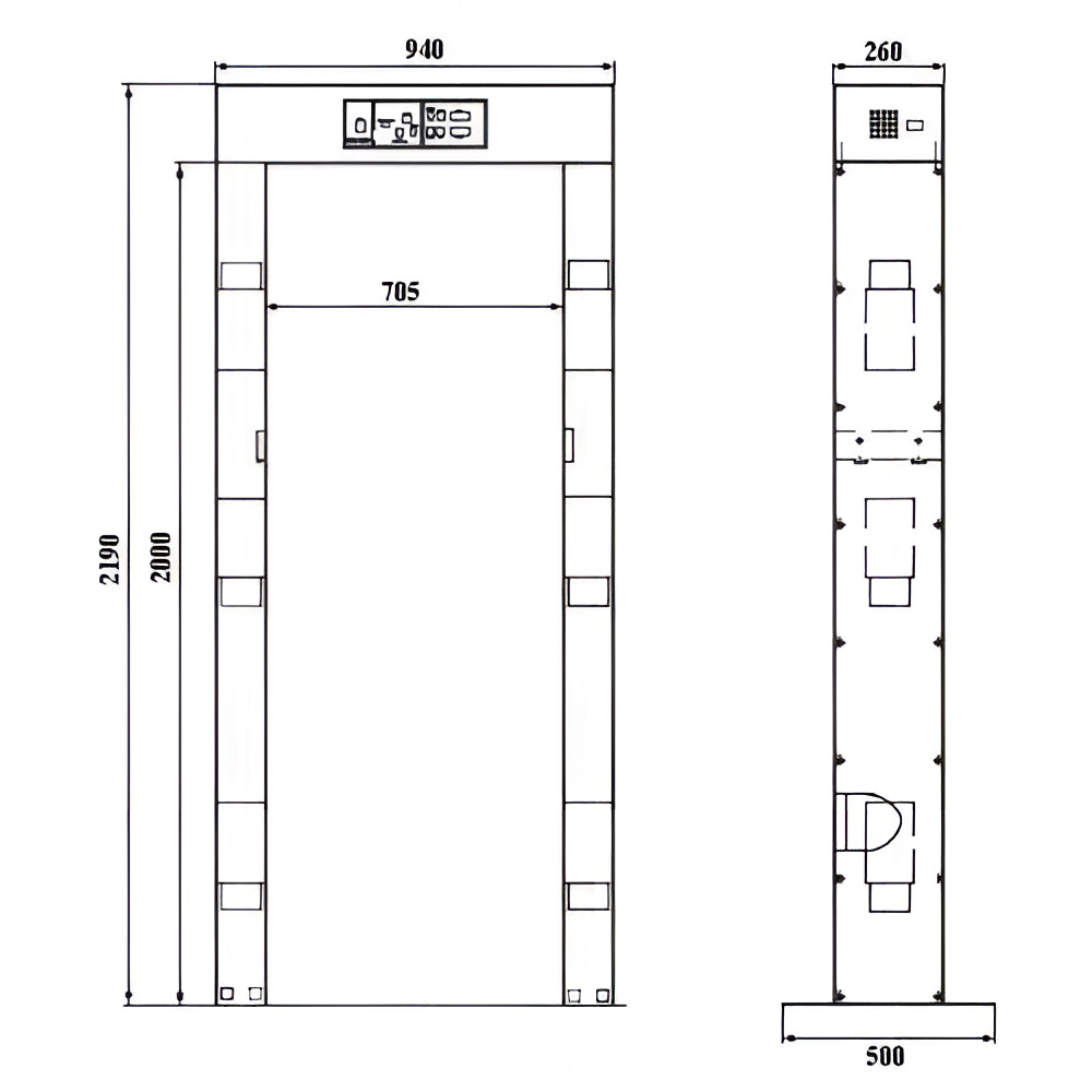 Монитор радиационный пешеходный КРП-02РК