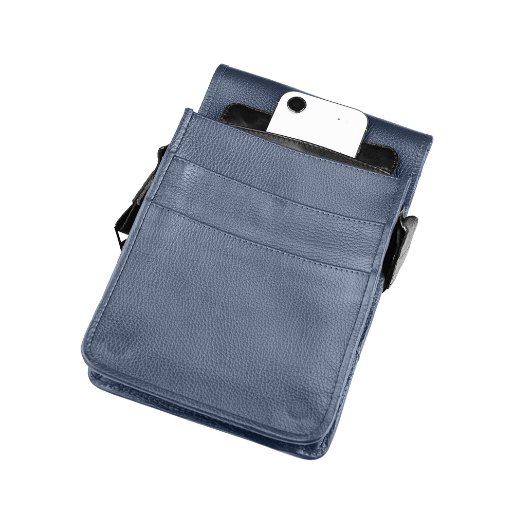 Мини сумка фарадея для гаджетов Faraday Bag DS-2 Blue