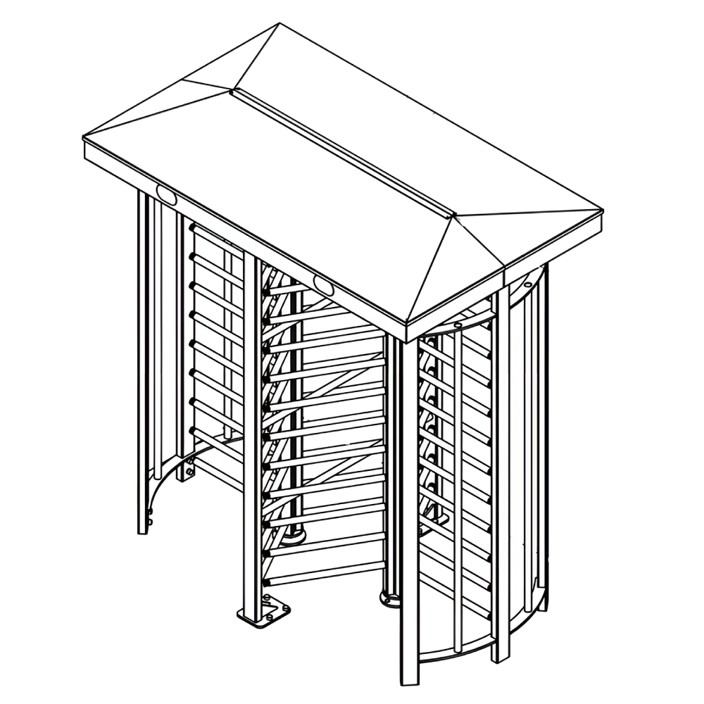 Двойной уличный полноростовой турникет Oxgard Praktika Т-10-GM Double Pass