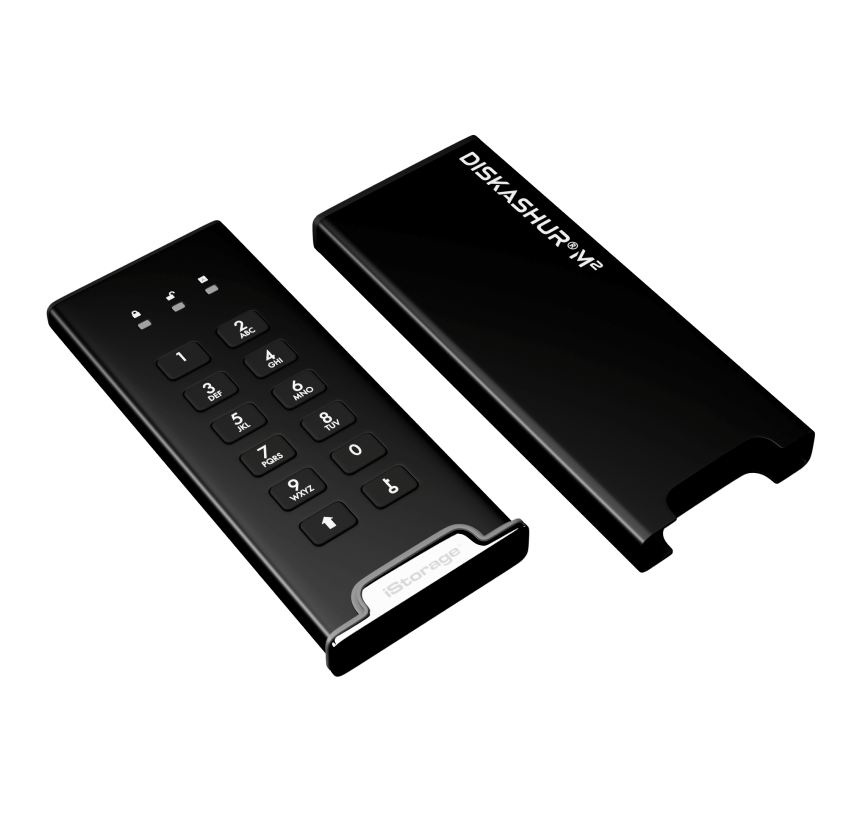 iStorage DiskAshur M2 SSD 240GB защищенный флеш-накопитель с аппаратным шифрованием данных, пин-кодом