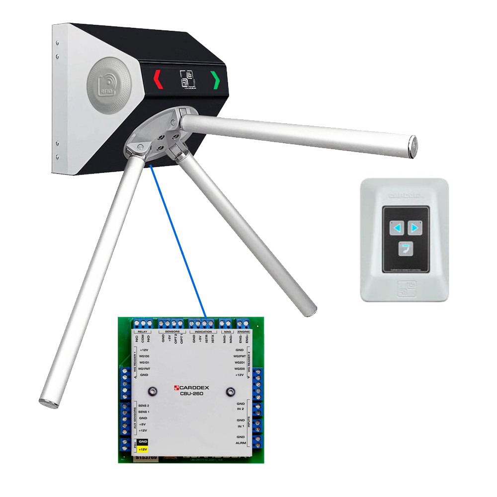 Автономная навесная проходная CARDDEX STL-02AEC
