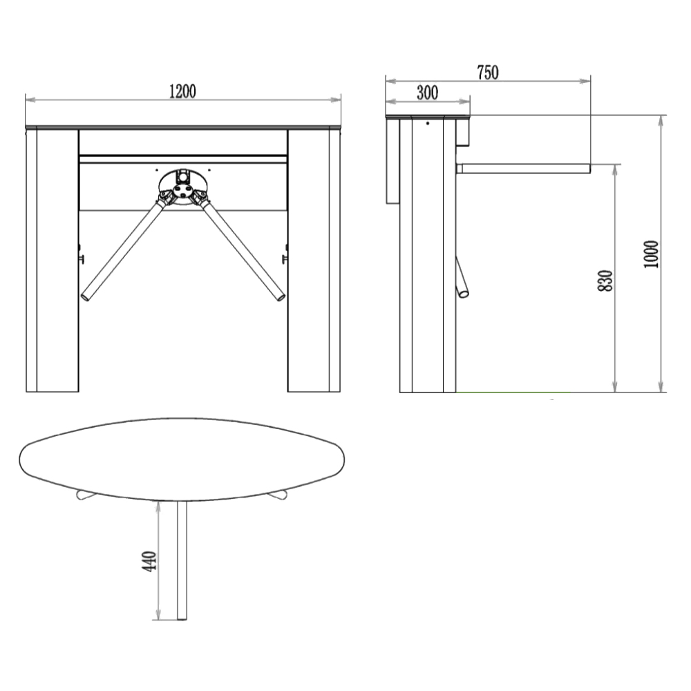 Турникет трипод ZKTeco TS5000A
