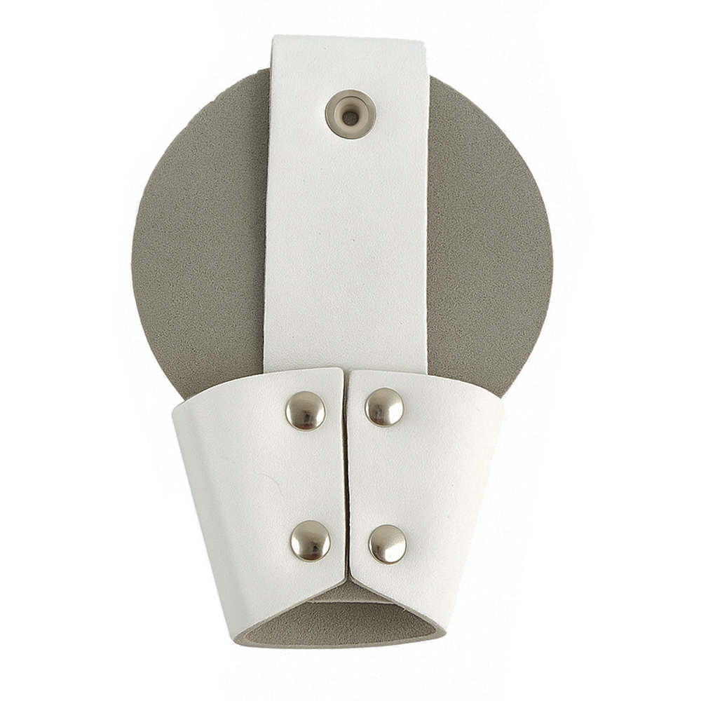 Чехол для наручников БРС открытый белая кожа