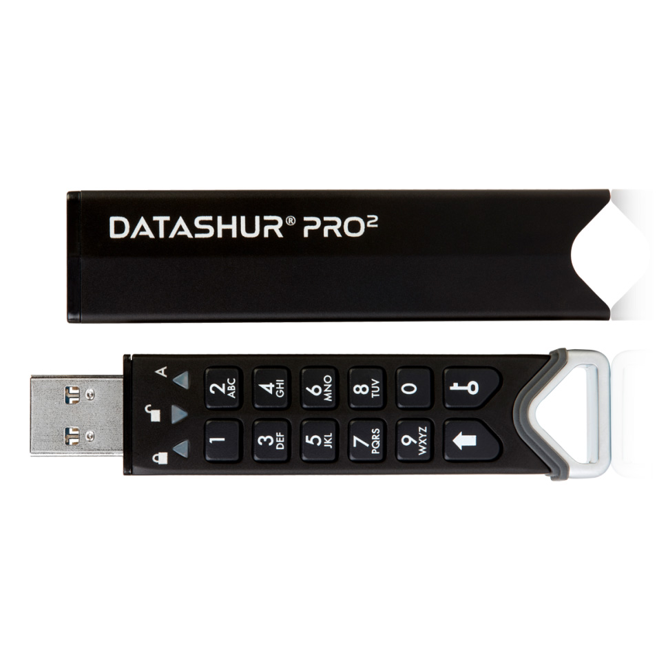 iStorage DatAshur PRO2 128 Gb защищенный флеш-накопитель с аппаратным шифрованием данных, пин-кодом
