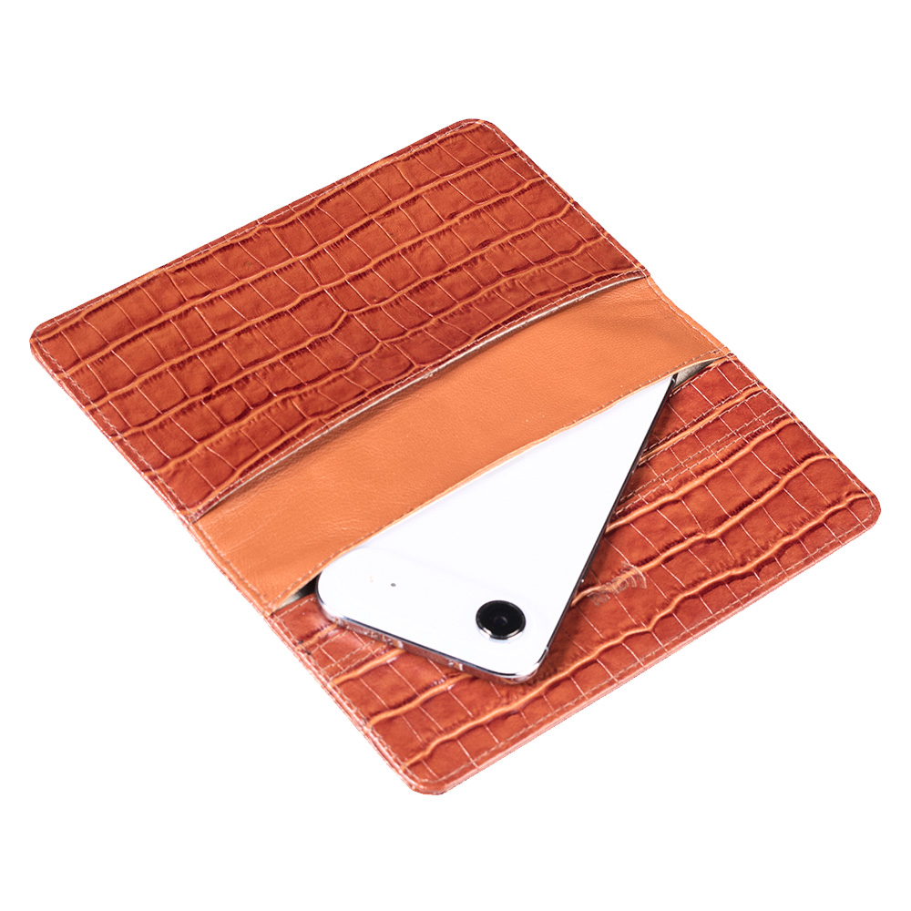 Чехол портмоне фарадея для телефона Faraday Bag PS2 Copper Croc
