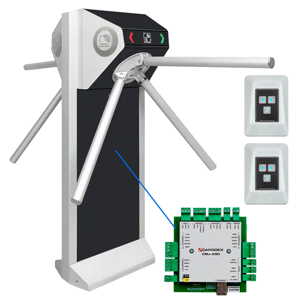 Двухпроходная электронная проходная CARDDEX STL-04NEC