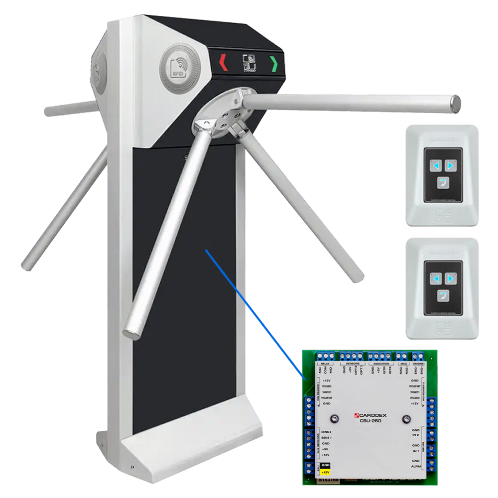 Двухпроходная автономная проходная CARDDEX STL-04AEC