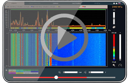 ПО Spectrum SMS - обнаружение передатчика