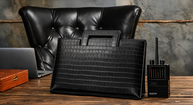 Сумка-папка фарадея для ноутбука Faraday Bag NS1 Black Croc