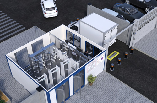 Стационарная система сканирования днища автомобиля Блокпост Prizma 01 C