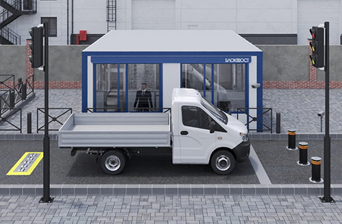 Стационарная система сканирования днища автомобиля Блокпост Prizma 01 C