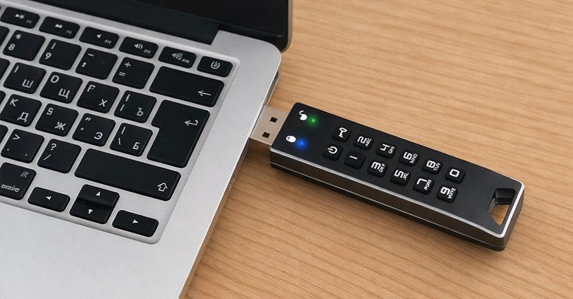 Защищенный USB-накопитель DataLock PRO3 128 ГБ