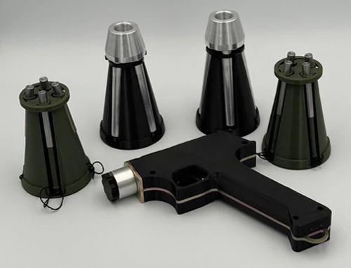 Комплект сеткомета Паук v2.0 на 4 выстрела (2 снаряда +2 картр.)