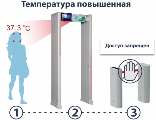 Арочный металлодетектор Блокпост РС Z 600 M с тепловизором Delta 100