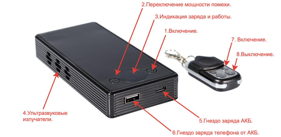 Устройство Подавителя диктофонов Оберег мини Устройство Подавителя диктофонов Оберег мини