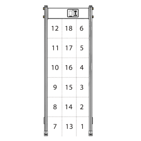 Арочный металлодетектор ZKTeco AMD1800 Pro