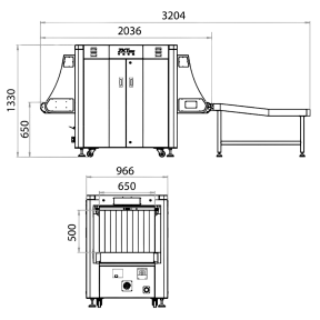Интроскоп ZKTeco ZKX6550V
