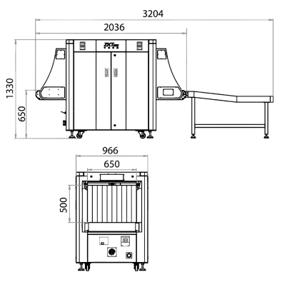 Интроскоп ZKTeco ZKX6550V