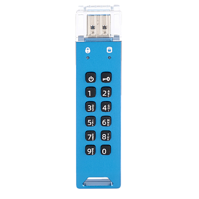 Флешка с пин кодом DataLock PRO3 Blue 128 GB USB 3.0