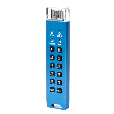 Флешка с аппаратным шифрованием DataLock PRO4 Blue 2 TB USB 3.2