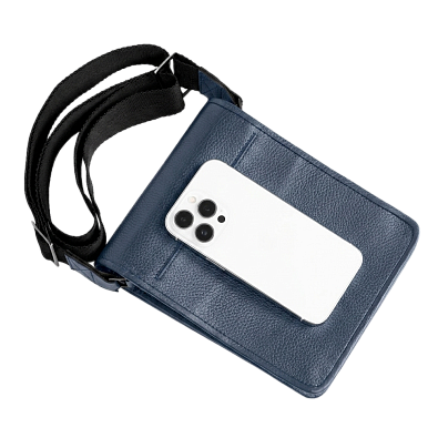 Мини сумка фарадея для гаджетов Faraday Bag DS-2 Blue
