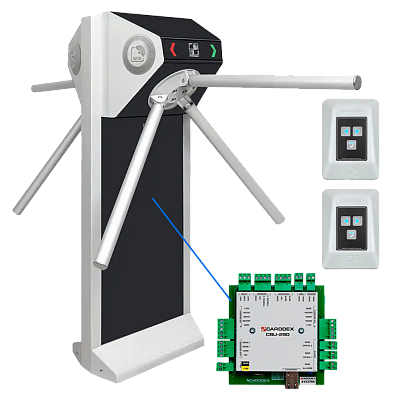 Двухпроходная электронная проходная CARDDEX STL-04NEC