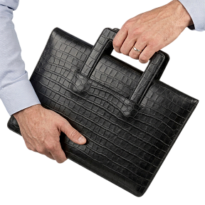 Сумка-папка фарадея для ноутбука Faraday Bag NS1 Black Croc