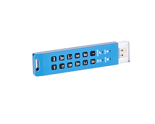 Флешка с аппаратным шифрованием DataLock PRO4 Blue 256 Gb USB 3.2