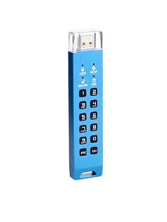 Флешка с аппаратным шифрованием DataLock PRO4 Blue 256 Gb USB 3.2