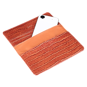 Чехол портмоне фарадея для телефона Faraday Bag PS2 Copper Croc