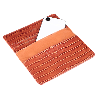 Чехол портмоне фарадея для телефона Faraday Bag PS2 Copper Croc