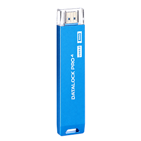 Флешка с аппаратным шифрованием DataLock PRO4 Blue 256 Gb USB 3.2