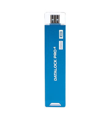 Флешка с аппаратным шифрованием DataLock PRO4 Blue 256 Gb USB 3.2