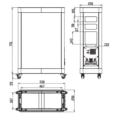 Тумба досмотровая Блокпост с АКБ