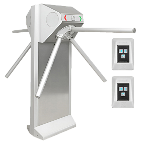 Двухпроходной турникет CARDDEX STL-04C (нерж)