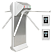Двухпроходной турникет CARDDEX STL-04C (нерж)