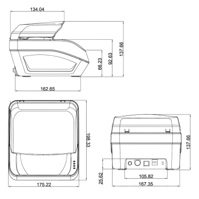 Сканер паспорта ZKTeco USB RS100