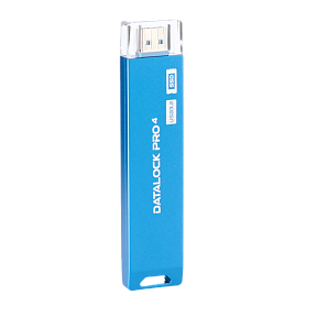 Флешка с аппаратным шифрованием DataLock PRO4 Blue 256 Gb USB 3.2