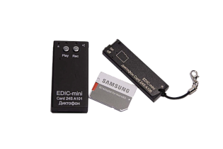 Мини диктофон EDIC-mini Card24S A106